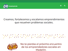 Tablet Screenshot of corpoemprende.org